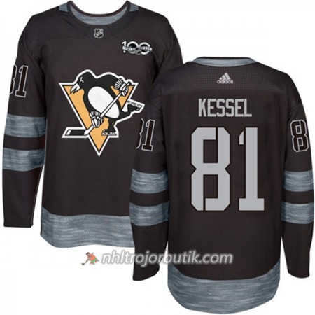 Män Ishockey Pittsburgh Penguins Tröja Phil Kessel 81 1917-2017 100th Anniversary Adidas Svart Authentic
